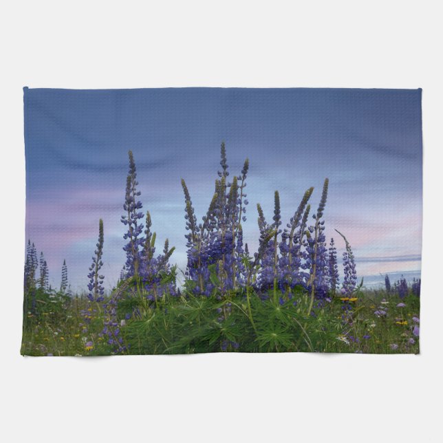 Lupins     tea towel (Horizontal)