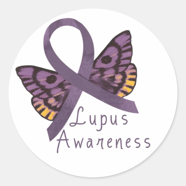 Lupus Awareness Classic Round Sticker (Front)