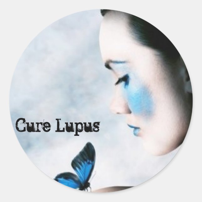 Lupus Awareness Classic Round Sticker (Front)