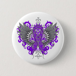 Lupus Awareness Cool Wings 6 Cm Round Badge