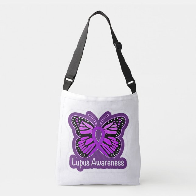 Lupus Awareness Crossbody Bag (Front)