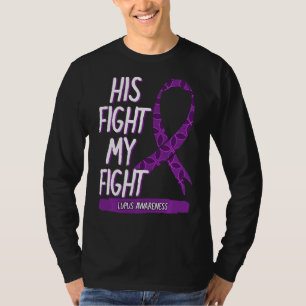 Lupus Awareness Fight Sle Butterfly Purple Ribbon T-Shirt