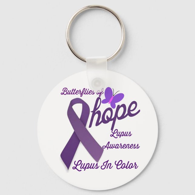 Lupus Awareness Key Ring (Front)