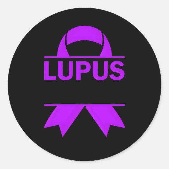 Lupus Awareness Lupus Warrior Lupus Ninja Classic Round Sticker (Front)