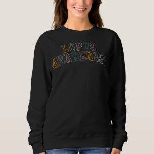Lupus Awareness Lupus Warrior Purple Ribbon 3 Sweatshirt
