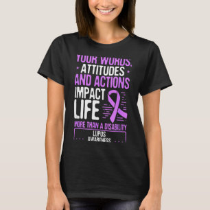 Lupus awareness more than a disability purple T-Shirt