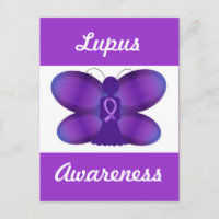 Lupus Awareness purple fairy butterfly