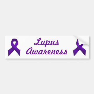 Lupus Awareness Purple Ribbon Bumper Sticker