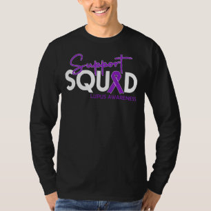 Lupus Awareness Purple Ribbon Support Squad T-Shirt