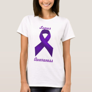 Lupus Awareness Purple Ribbon T-Shirt