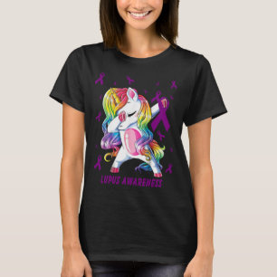 lupus Awareness s Unicorn Dabbing Survivor Gifts T-Shirt