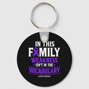 Lupus Awareness Support Family Key Ring
