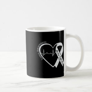 Lupus Awareness Warrior Purple Ribbon Autoimmune D Coffee Mug