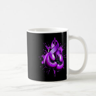 Lupus Boxing Glove Purple Ribbon Awareness Fight W Coffee Mug