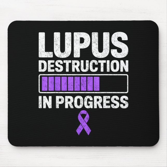 Lupus destruction in progress warrior fighter sle mouse pad (Front)