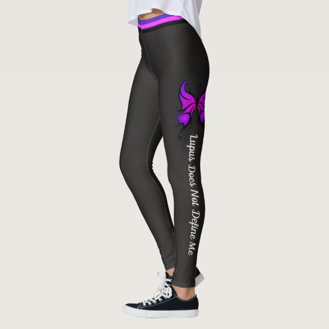 Lupus Does Not Define Me Text Women's Leggings (Left)