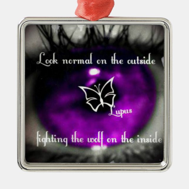 lupus eye22.jpg metal ornament (Front)