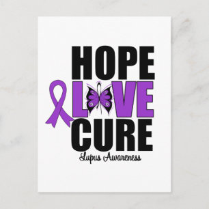 Lupus Hope Love Cure Postcard