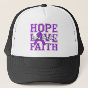 Lupus Hope Love Faith Survivor Trucker Hat