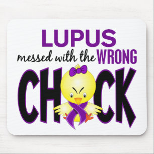 Lupus Messed With The Wrong Chick Mouse Pad