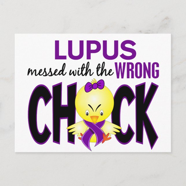 Lupus Messed With The Wrong Chick Postcard (Front)