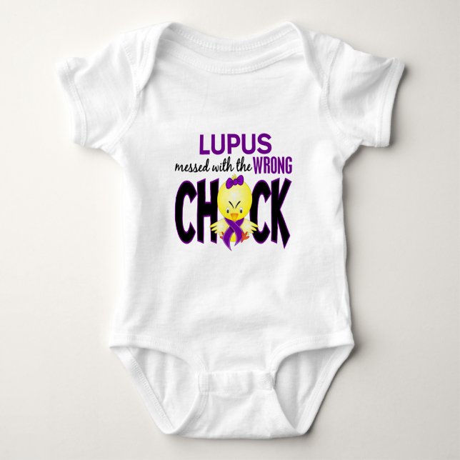 Lupus Messed With The Wrong Chick T-Shirt (Front)