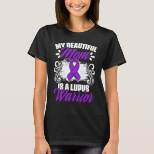 Lupus Mum Warrior Lupus Purple Ribbon Lupus Aware T-Shirt