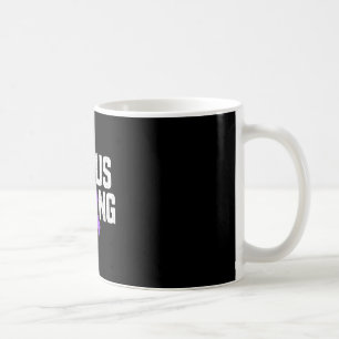 Lupus strong awareness month purple ribbon warrior coffee mug