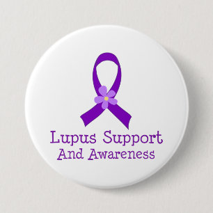 Lupus Support and Awareness 7.5 Cm Round Badge