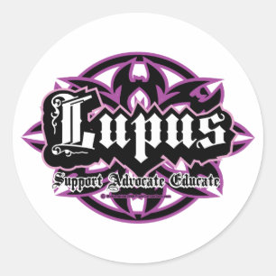 Lupus Tribal Classic Round Sticker