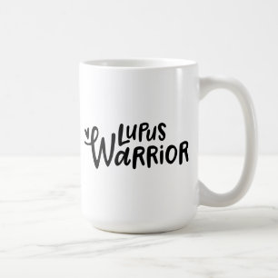 Lupus Warrior Mug – Hand-Lettered Wolf Quote