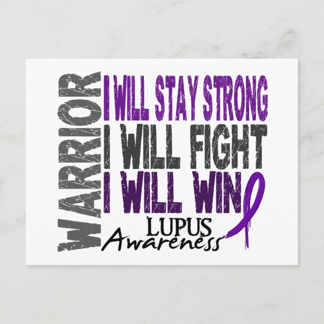 Lupus Warrior Postcard (Front)