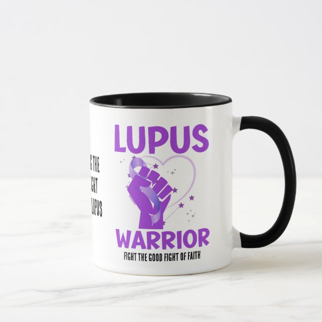LUPUS WARRIOR Purple Custom Raising Awareness Mug (Right)