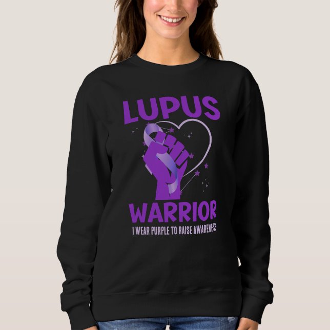 LUPUS WARRIOR Purple Custom Raising Awareness Sweatshirt (Front)