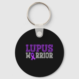 Lupus Warrior Purple Ribbon Lupus Awareness Month  Key Ring