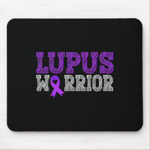 Lupus Warrior Purple Ribbon Lupus Awareness Month  Mouse Pad