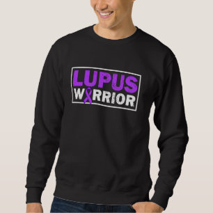 Lupus Warrior Purple Ribbon Lupus Awareness Month Sweatshirt