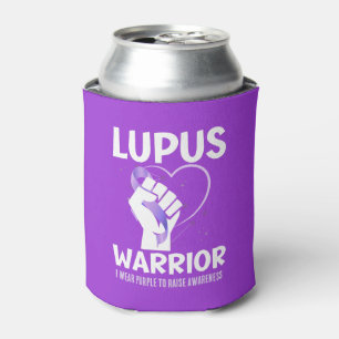 LUPUS WARRIOR Purple Ribbon Raising Awareness Can Cooler