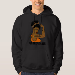 Lupus Warrior Strong Black Women Unbreakable Aware Hoodie
