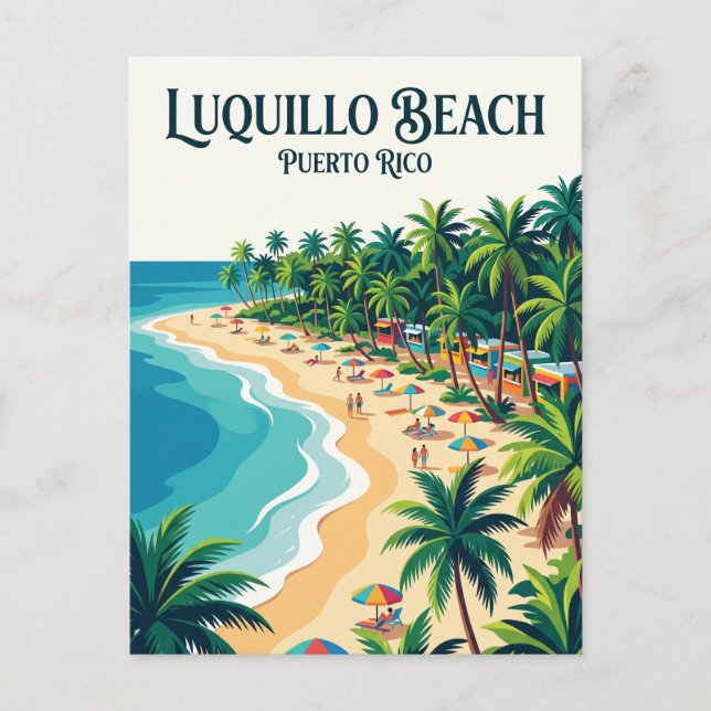 Luquillo Beach Puerto Rico Postcard (Front)