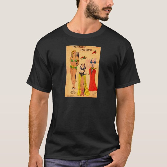 Lura Favourite of Vultan paper doll Flash Gordon T-Shirt (Front)