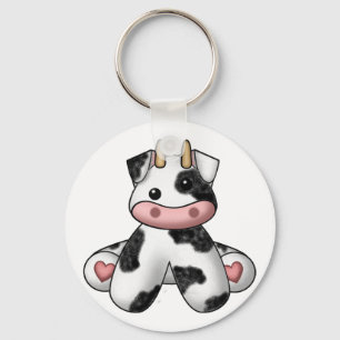 Lura's Stuffed Cow Key Ring