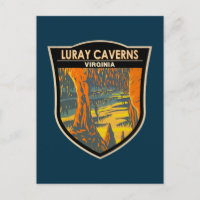 Luray Caverns Virginia Travel Art Badge