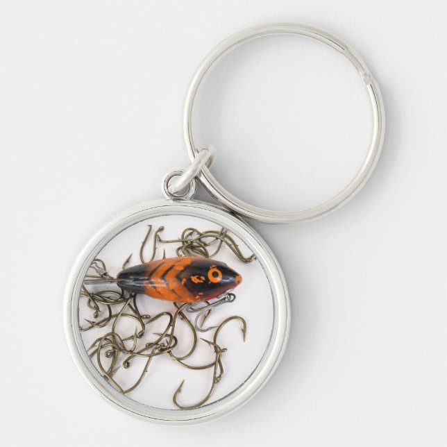 Lure and Hooks Key Ring (Front)