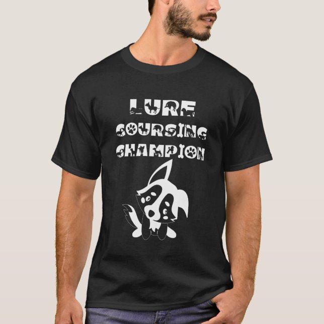 Lure Coursing Champion Dog Sillouette T-Shirt (Front)