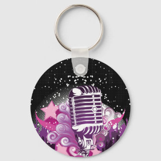 Lure of the Microphone Key Ring