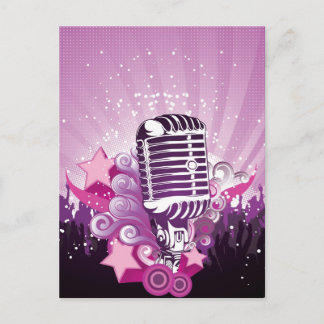 Lure of the Microphone Postcard