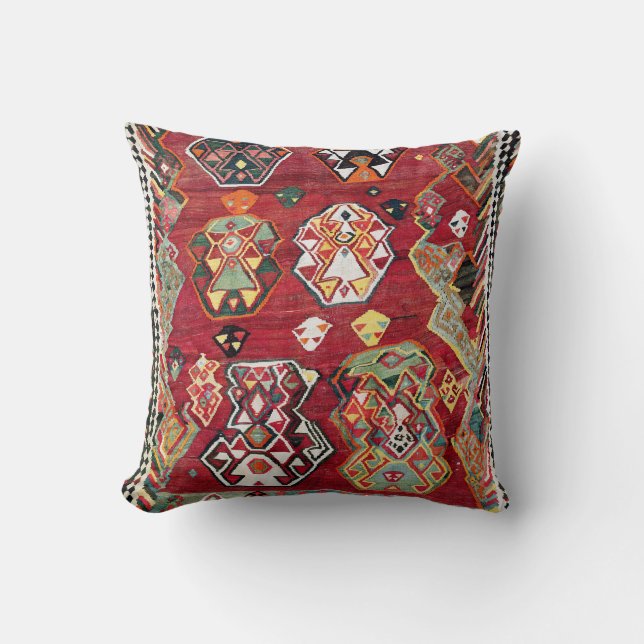 Luri Fars Southwest Persian Kilim Print Cushion (Front)