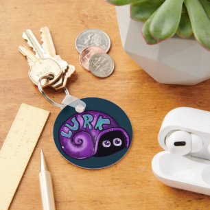 Lurk Introvert Snail Emote  Key Ring
