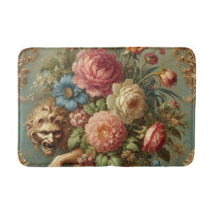 Lurking in Luxury – Gothic Floral Design Bath Mat